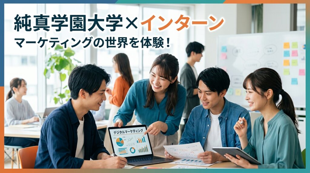 【純真学園大学×インターン】純真学園の学生がマーケティングの世界を体験するインターンプログラム