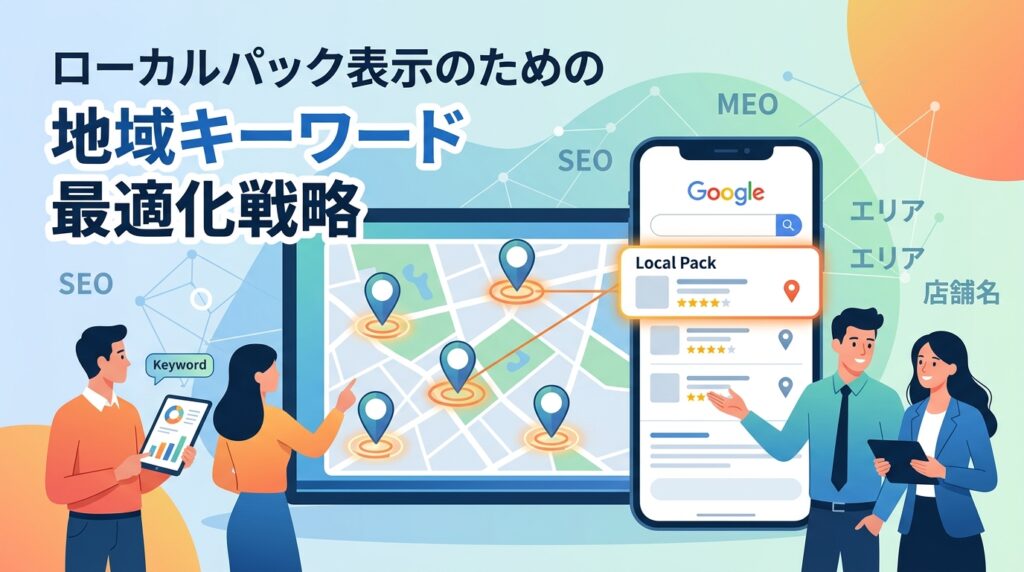 ローカルパック表示のための地域キーワード最適化戦略