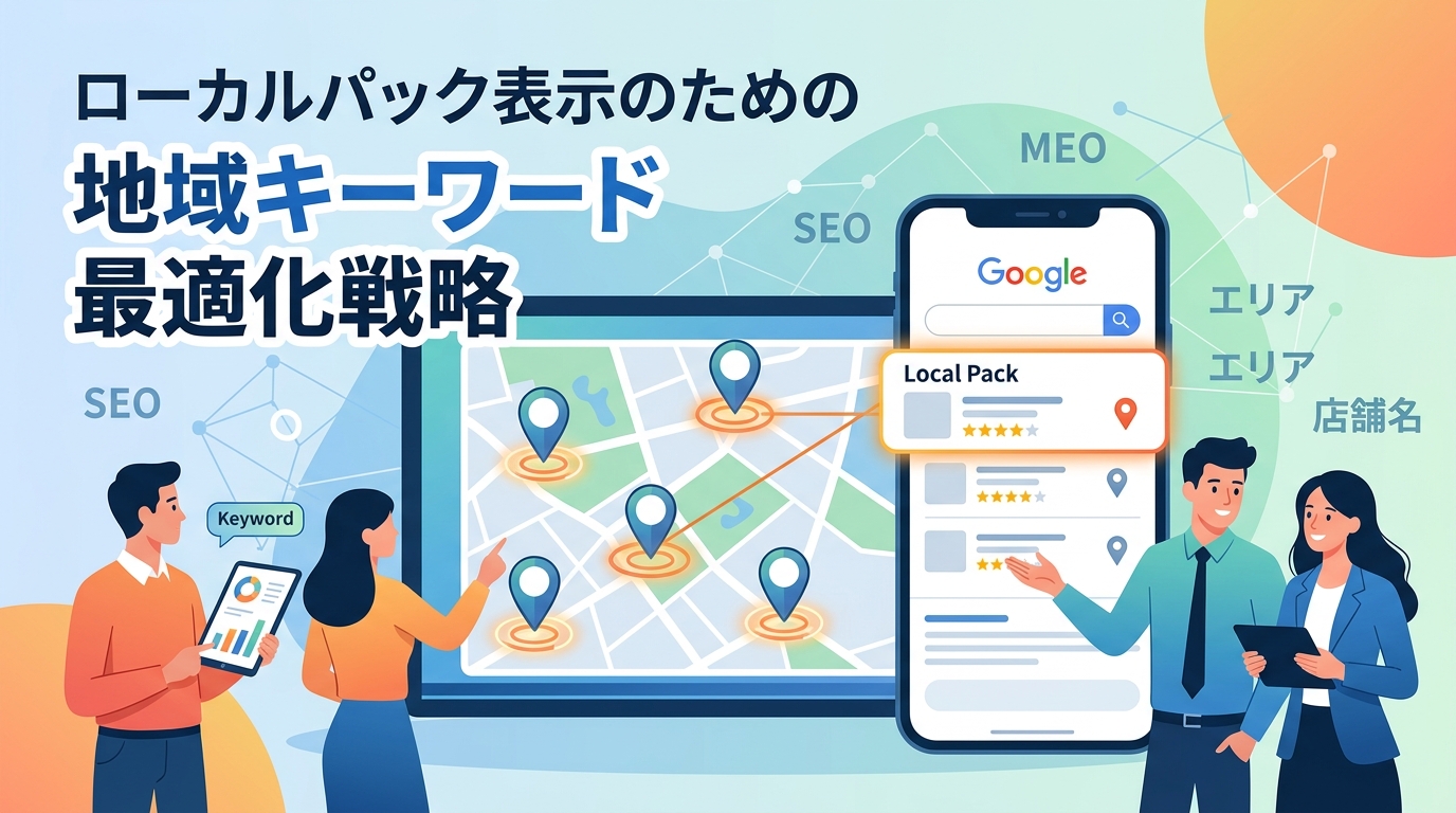 ローカルパック表示のための地域キーワード最適化戦略