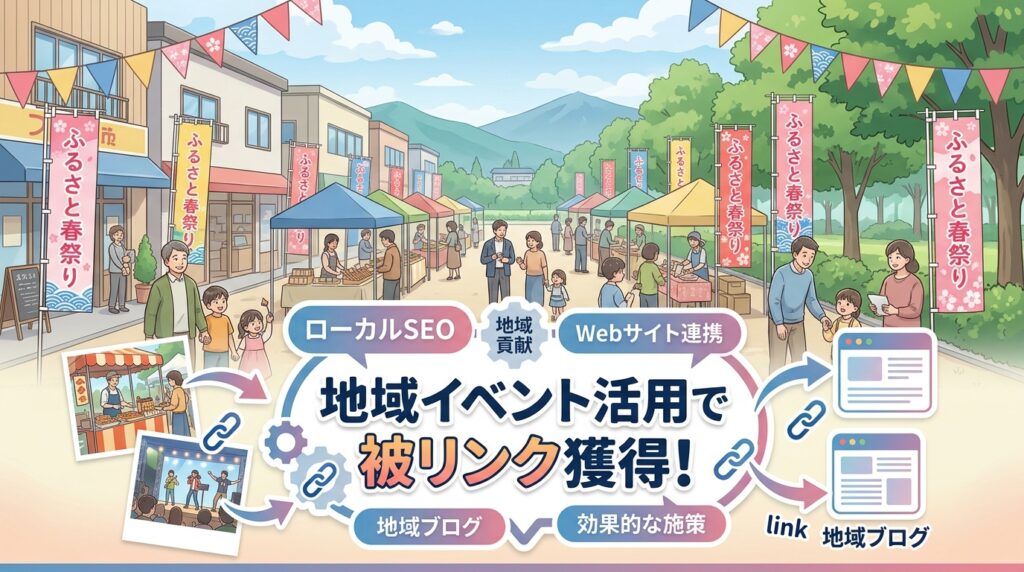 地域イベント活用によるローカルSEOの被リンク獲得術