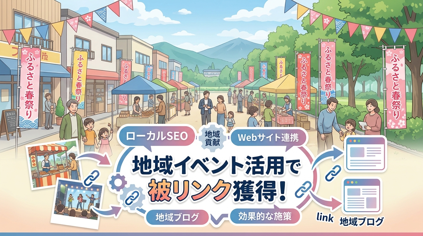 地域イベント活用によるローカルSEOの被リンク獲得術