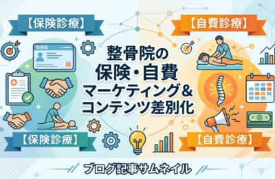 整骨院の保険診療・自費診療別マーケティング戦略とコンテンツ差別化手法