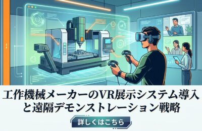 工作機械メーカーのVR展示システム導入と遠隔デモンストレーション戦略