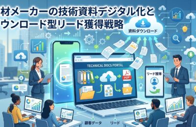 素材メーカーの技術資料デジタル化とダウンロード型リード獲得戦略