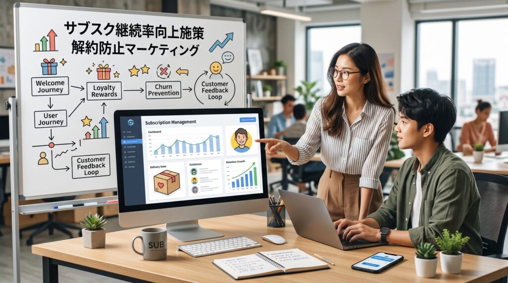 サブスクリプションEC運営の継続率向上施策と解約防止マーケティング戦略