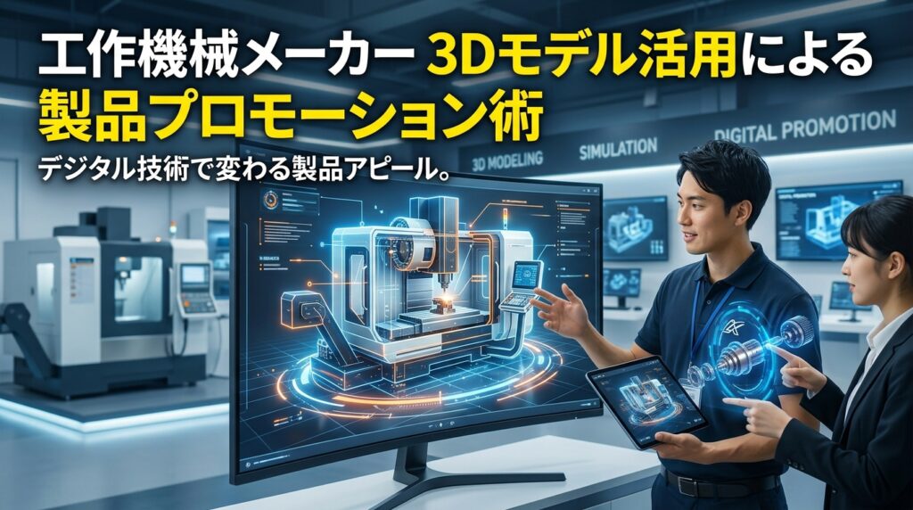 工作機械メーカーの3Dモデル活用による製品プロモーション術