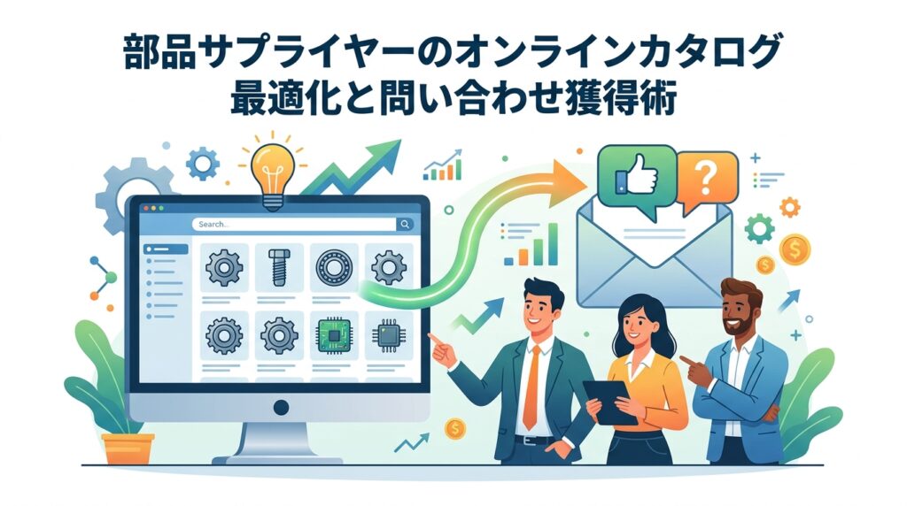 部品サプライヤーのオンラインカタログ最適化と問い合わせ獲得術