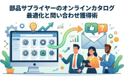 部品サプライヤーのオンラインカタログ最適化と問い合わせ獲得術