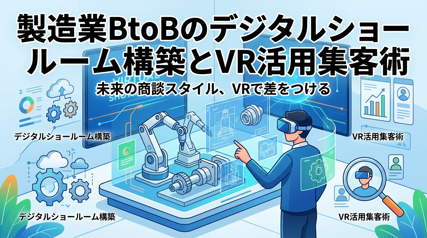 製造業BtoBのデジタルショールーム構築とVR活用集客術