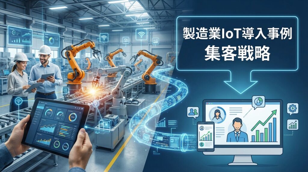 製造業のIoT導入事例紹介コンテンツを活用した集客戦略