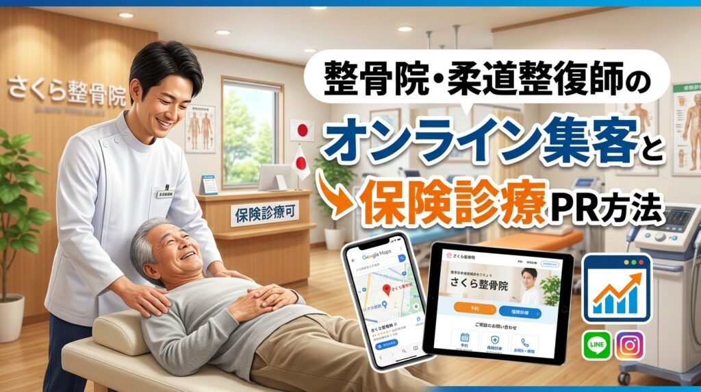 整骨院・柔道整復師のオンライン集客と保険診療PR方法