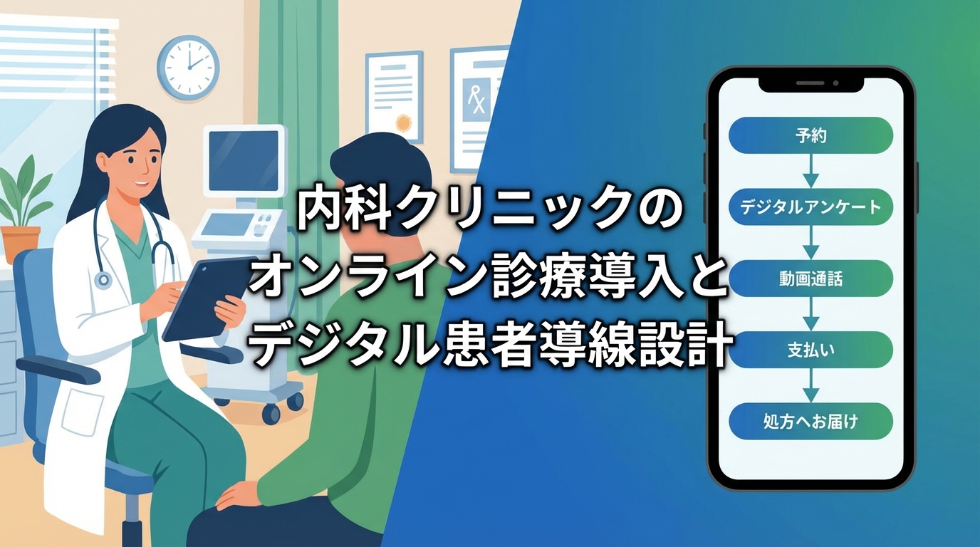 内科クリニックのオンライン診療導入とデジタル患者導線設計