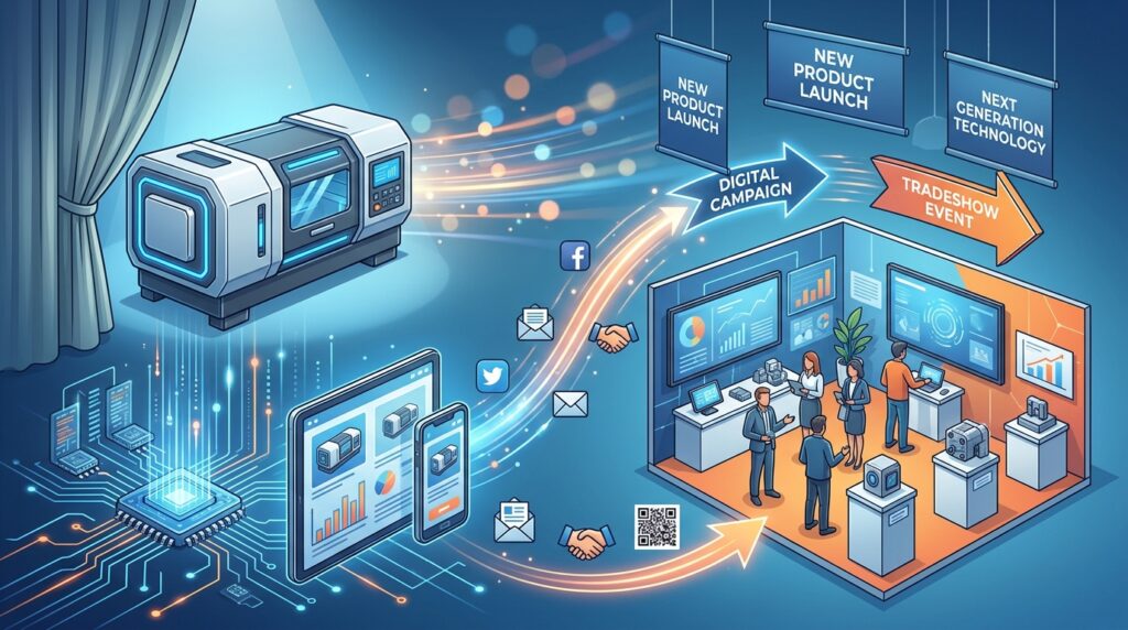 製造業のプロダクトローンチにおけるデジタル戦略と展示会連携