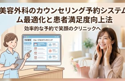 美容外科のカウンセリング予約システム最適化と患者満足度向上法