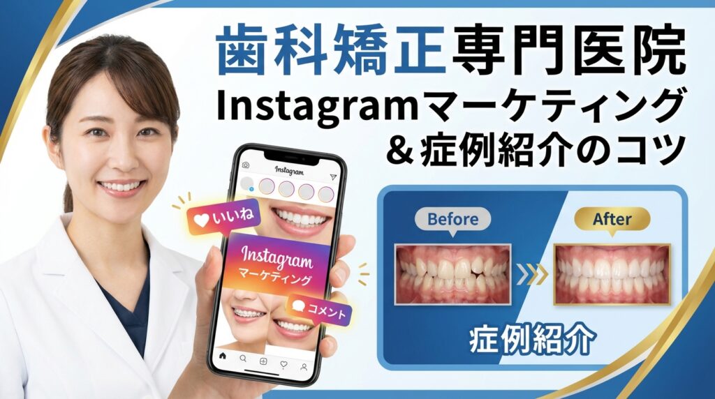 歯科矯正専門医院のInstagramマーケティングと症例紹介のコツ
