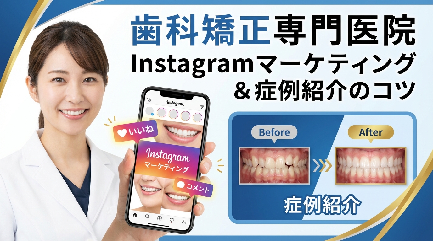 歯科矯正専門医院のInstagramマーケティングと症例紹介のコツ