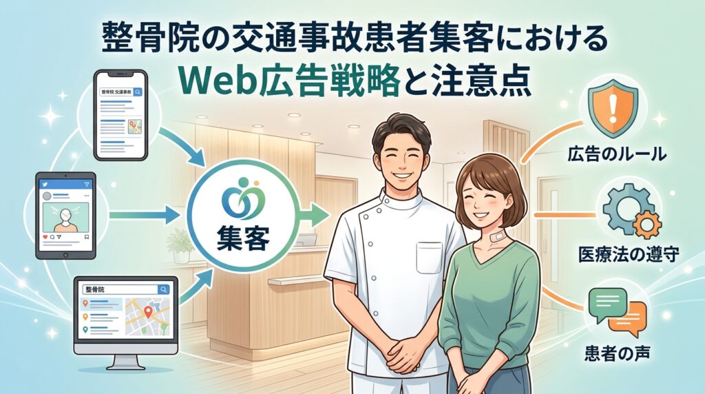 整骨院の交通事故患者集客におけるWeb広告戦略と注意点