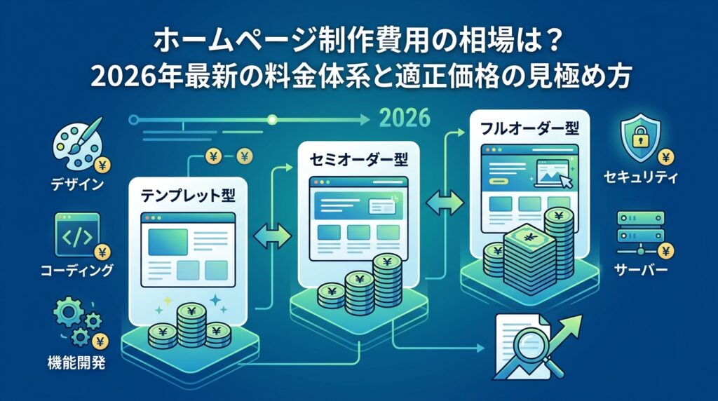 ホームページ制作費用の相場は？2026年最新の料金体系と適正価格の見極め方