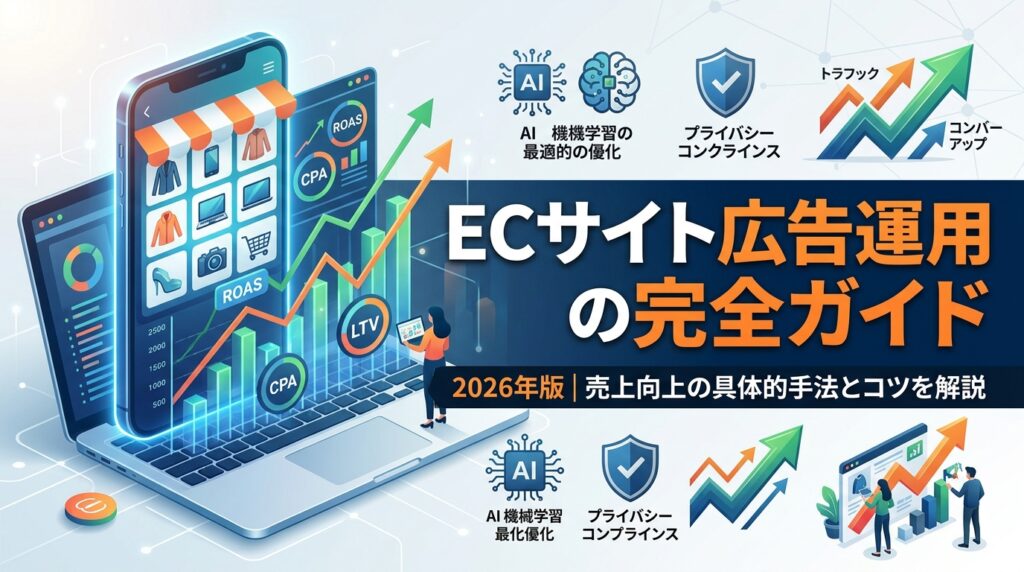 ECサイト広告運用の完全ガイド2026年版｜売上向上の具体的手法とコツを解説