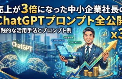 売上が3倍になった中小企業社長のChatGPTプロンプト全公開