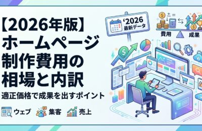 【2026年版】ホームページ制作費用の相場と内訳｜適正価格で成果を出すポイント