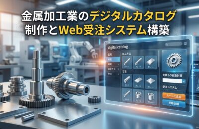 金属加工業のデジタルカタログ制作とWeb受注システム構築
