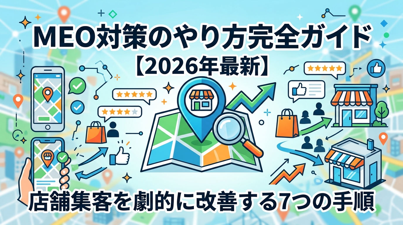 MEO対策のやり方完全ガイド【2026年最新】店舗集客を劇的に改善する7つの手順