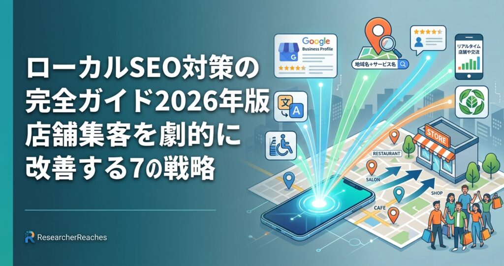 ローカルSEO対策の完全ガイド2026年版｜店舗集客を劇的に改善する7つの戦略
