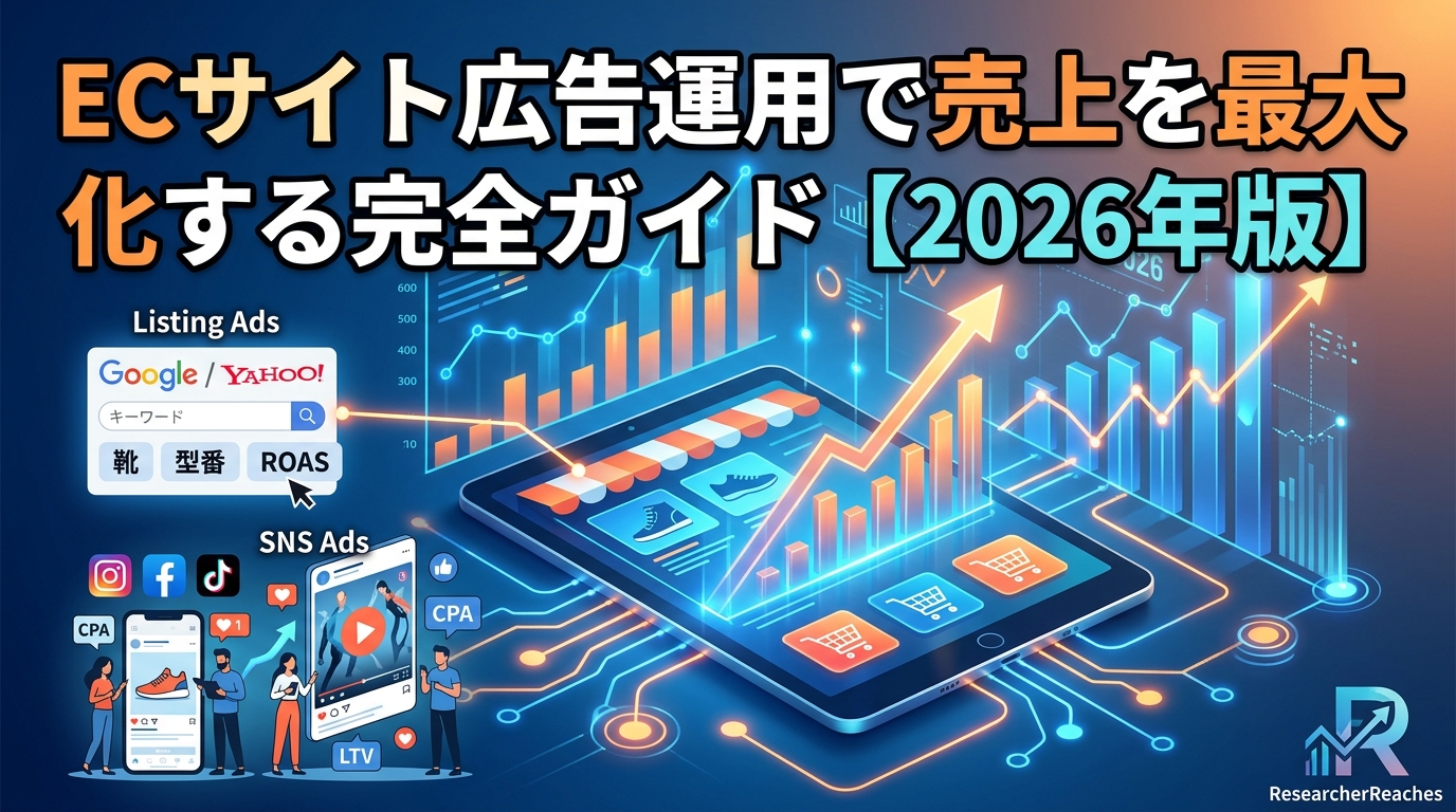 ECサイト広告運用で売上を最大化する完全ガイド【2026年版】