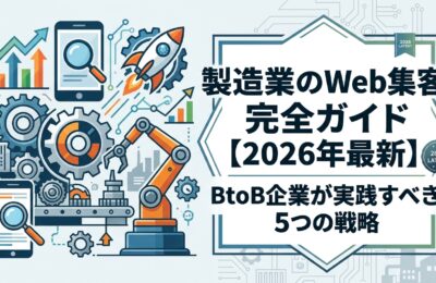 製造業のWeb集客完全ガイド【2026年最新】BtoB企業が実践すべき5つの戦略