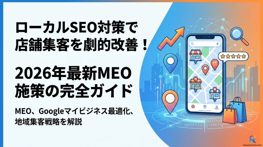 ローカルSEO対策で店舗集客を劇的改善！2026年最新MEO施策の完全ガイド