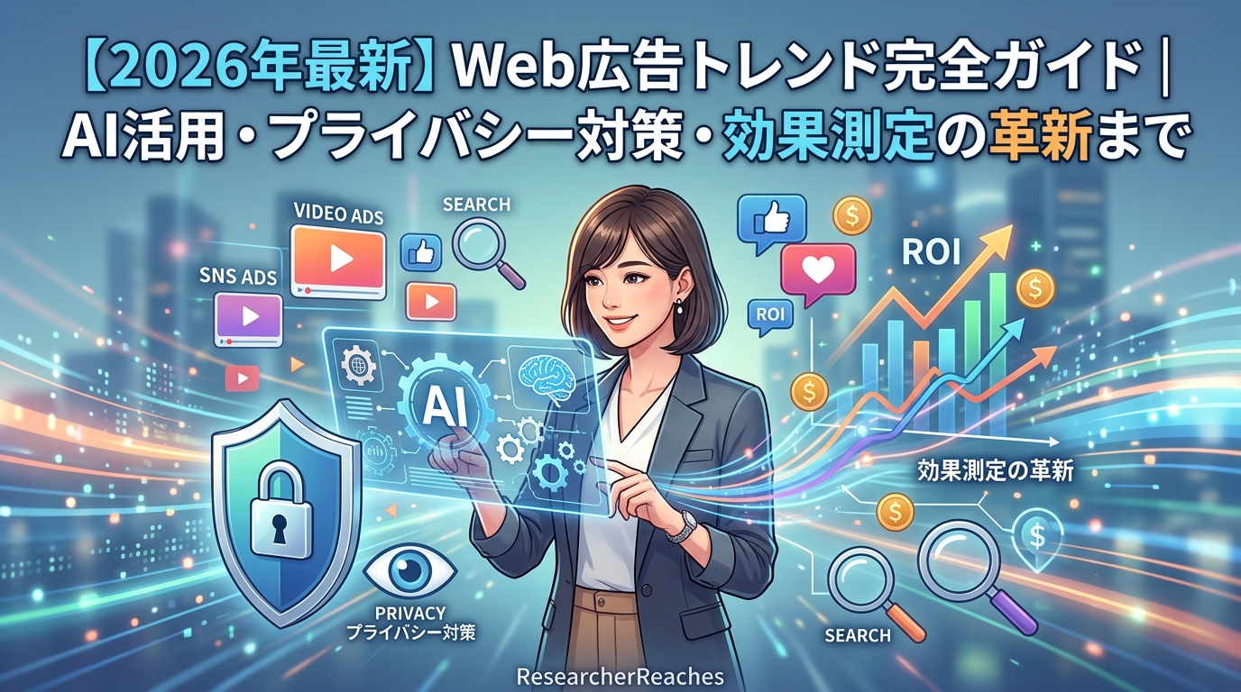 【2026年最新】Web広告トレンド完全ガイド｜AI活用・プライバシー対策・効果測定の革新まで