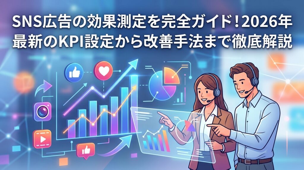SNS広告の効果測定を完全ガイド！2026年最新のKPI設定から改善手法まで徹底解説