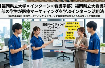 【福岡県立大学×インターン×看護学部】福岡県立大看護学部の学生が医療マーケティングを学ぶインターン活用法