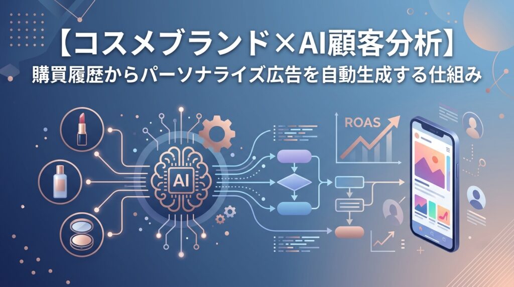 【コスメブランド×AI顧客分析】購買履歴からパーソナライズ広告を自動生成する仕組み