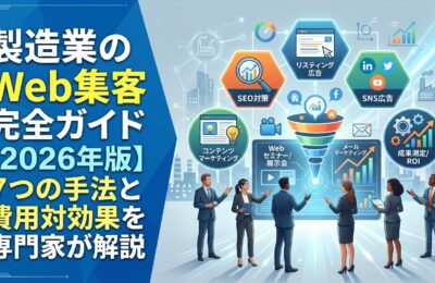 製造業のWeb集客完全ガイド【2026年版】7つの手法と費用対効果を専門家が解説