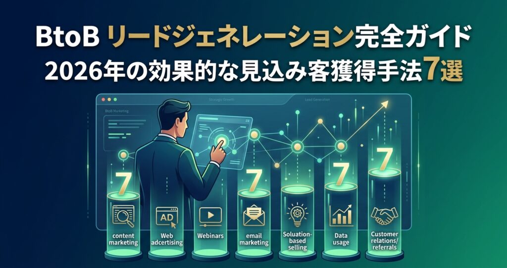 BtoB リードジェネレーション完全ガイド｜2026年の効果的な見込み客獲得手法7選