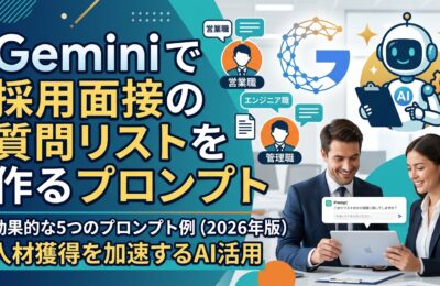Geminiで採用面接の質問リストを作るプロンプト