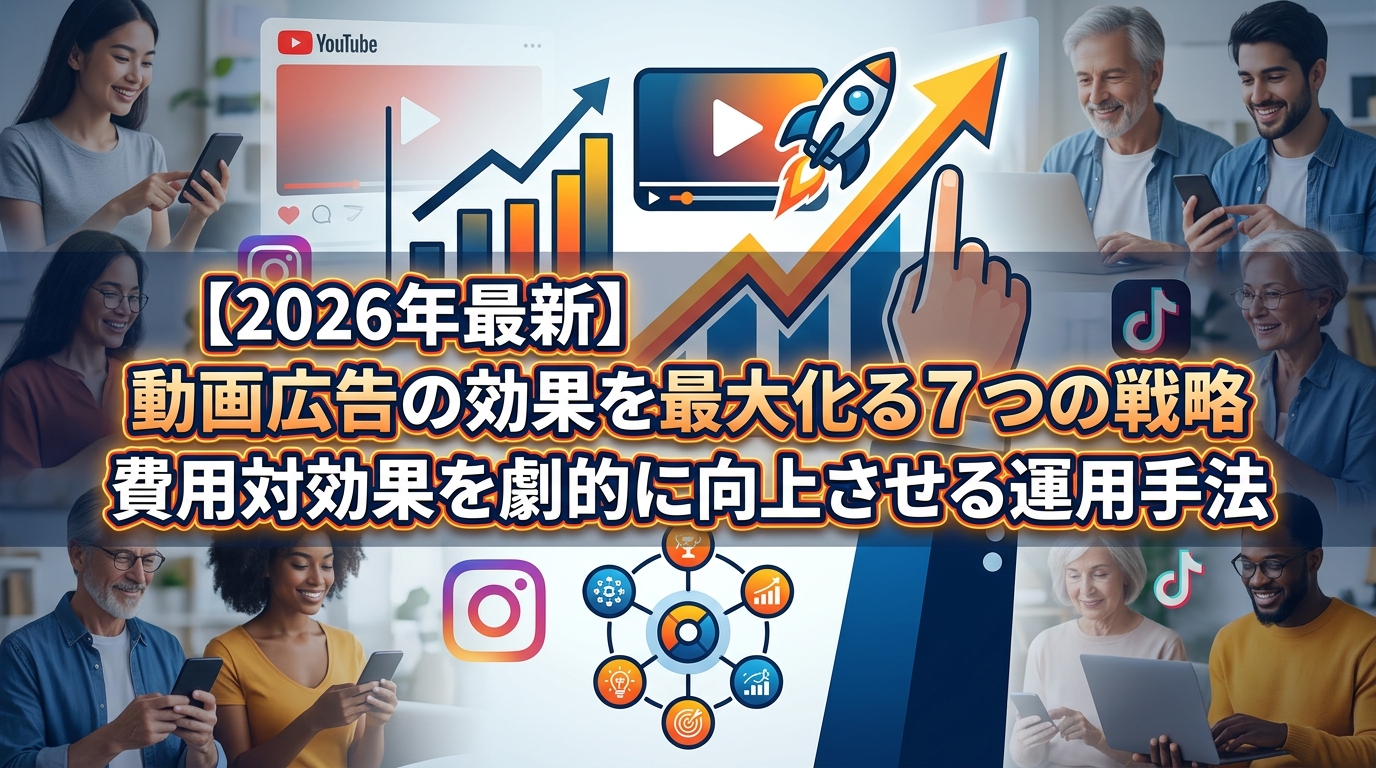 【2026年最新】動画広告の効果を最大化する7つの戦略｜費用対効果を劇的に向上させる運用手法