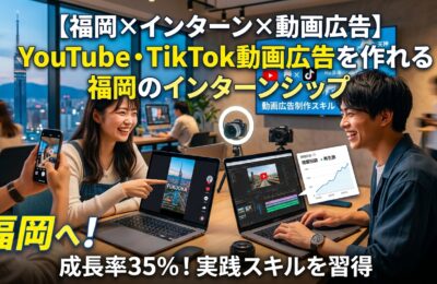 【福岡×インターン×動画広告】YouTube・TikTok動画広告を作れる福岡のインターンシップ