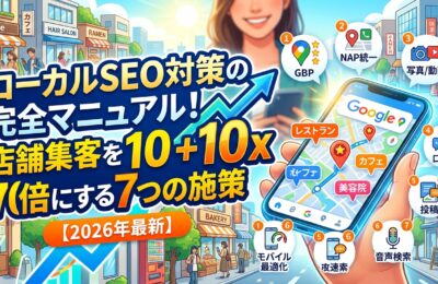 ローカルSEO対策の完全マニュアル！店舗集客を10倍にする7つの施策【2026年最新】
