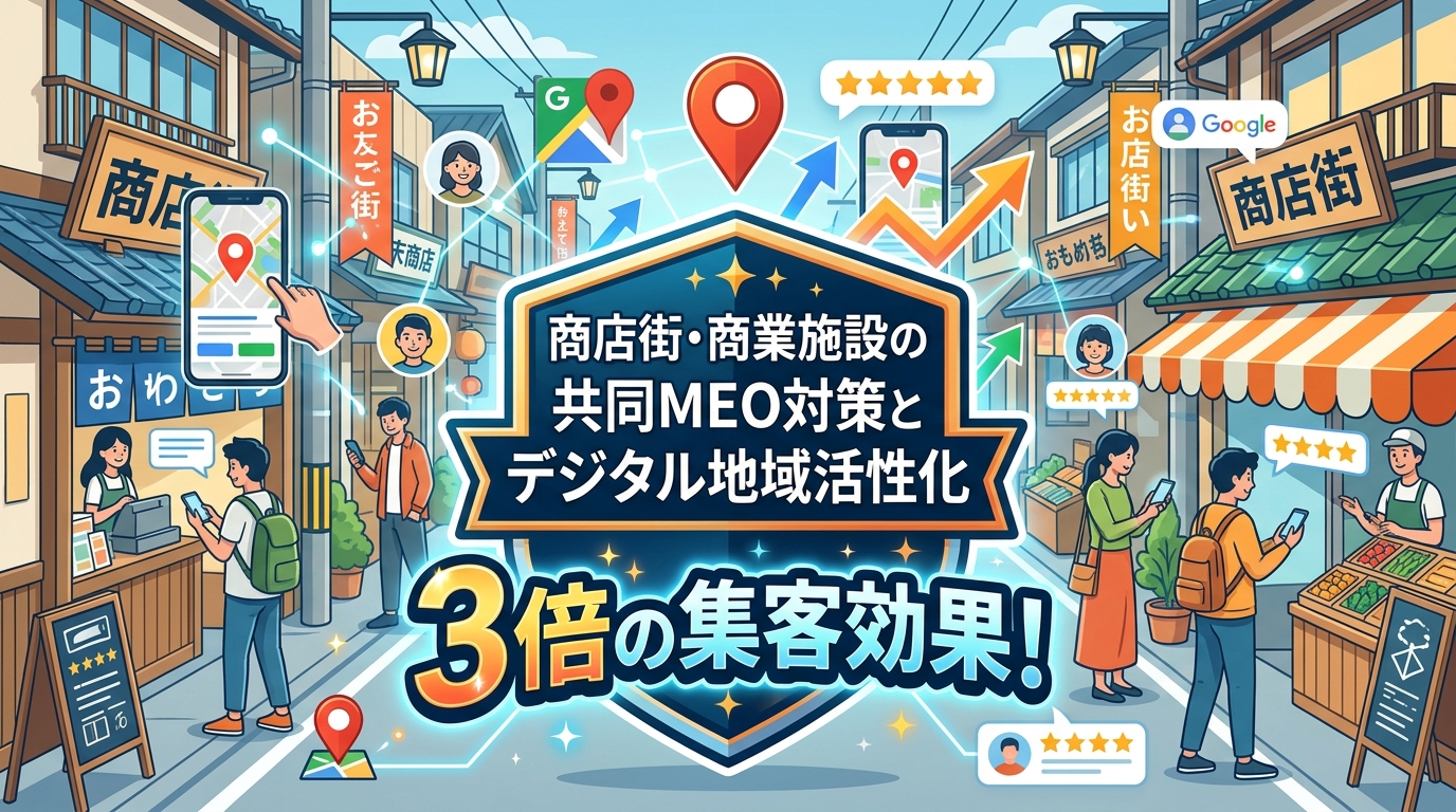 商店街・商業施設の共同MEO対策とデジタル地域活性化