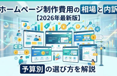ホームページ制作費用の相場と内訳【2026年最新版】予算別の選び方を解説