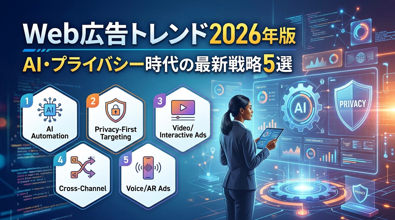 Web広告トレンド2026年版｜AI・プライバシー時代の最新戦略5選