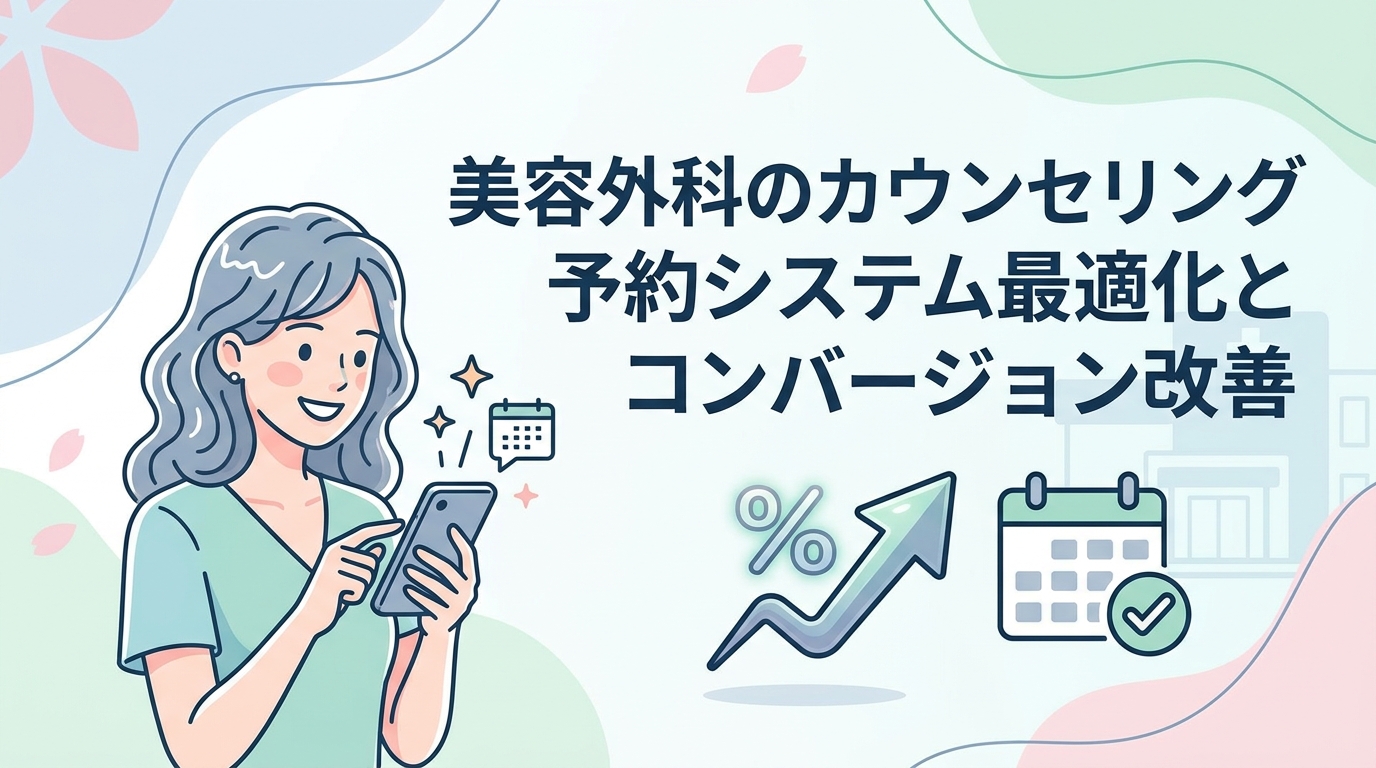 美容外科のカウンセリング予約システム最適化とコンバージョン改善