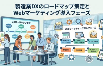 製造業DXのロードマップ策定とWebマーケティング導入フェーズ