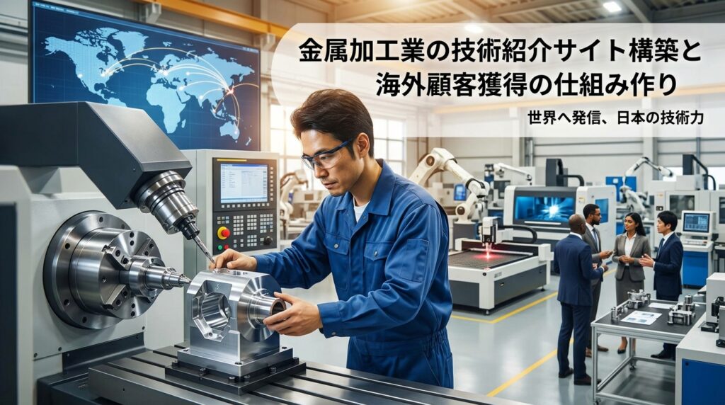 金属加工業の技術紹介サイト構築と海外顧客獲得の仕組み作り