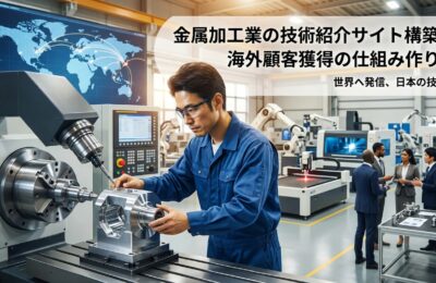 金属加工業の技術紹介サイト構築と海外顧客獲得の仕組み作り