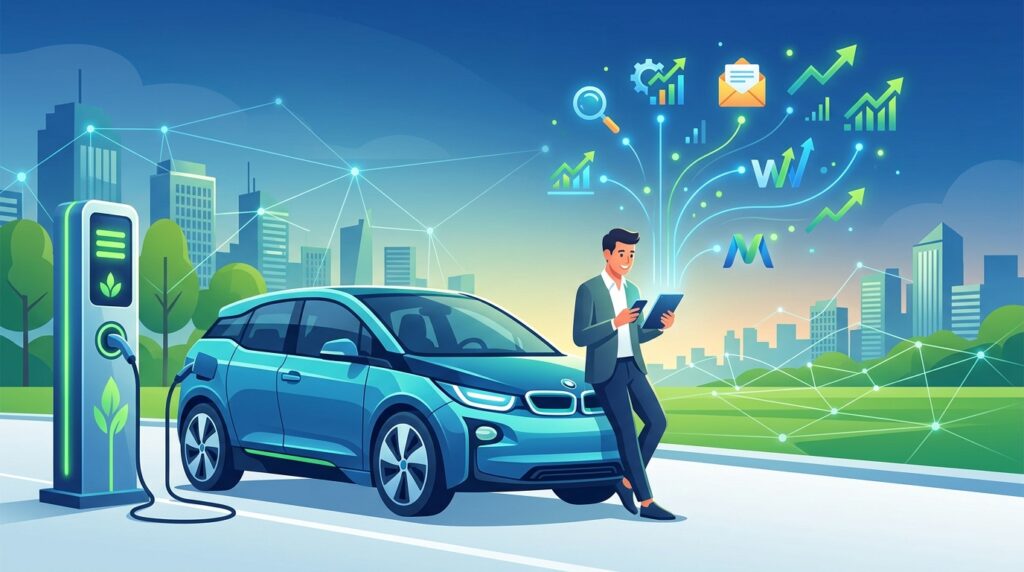 自動車業界のEV化トレンドに対応したWebマーケティング戦略