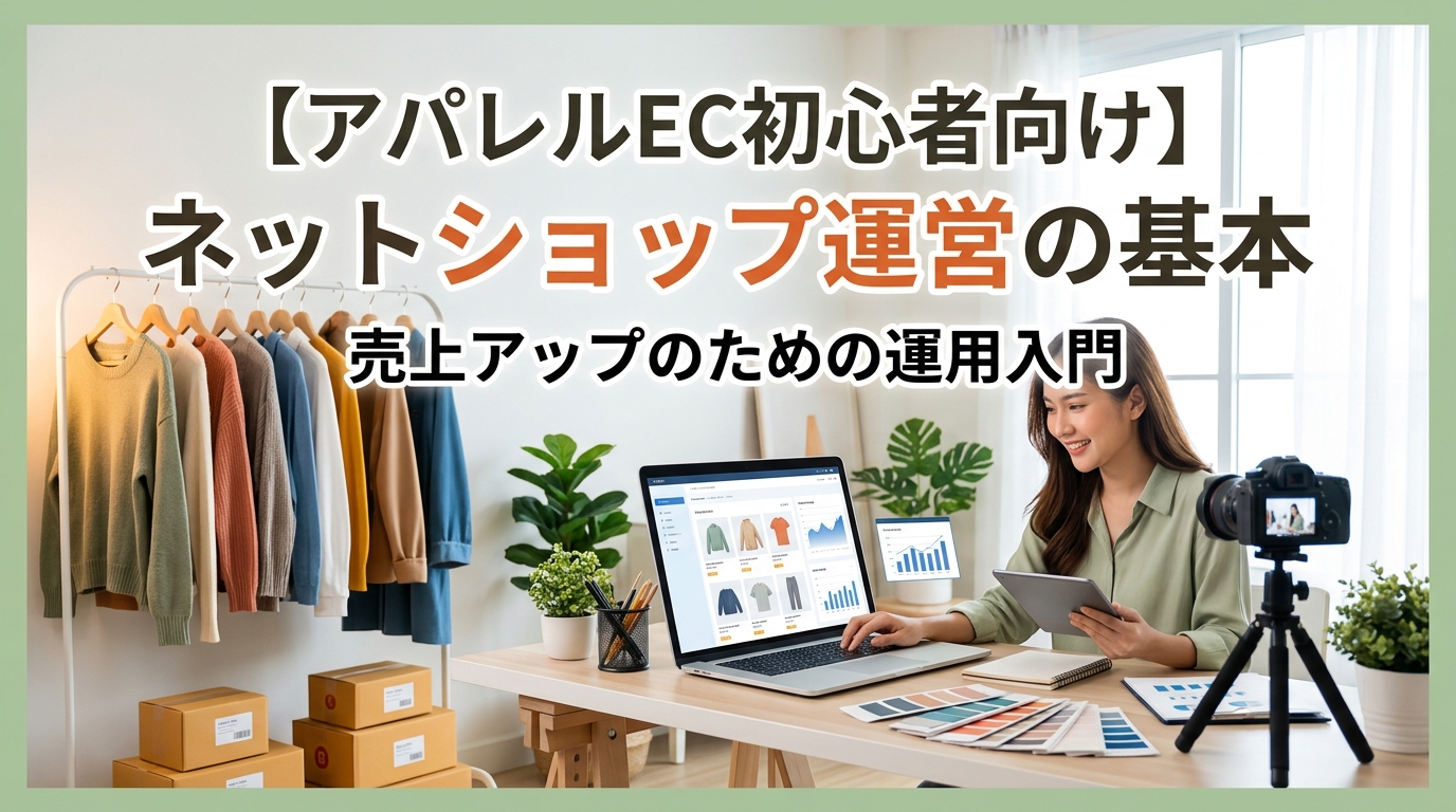 【アパレルEC初心者向け】ネットショップ運営の基本｜売上アップのための運用入門
